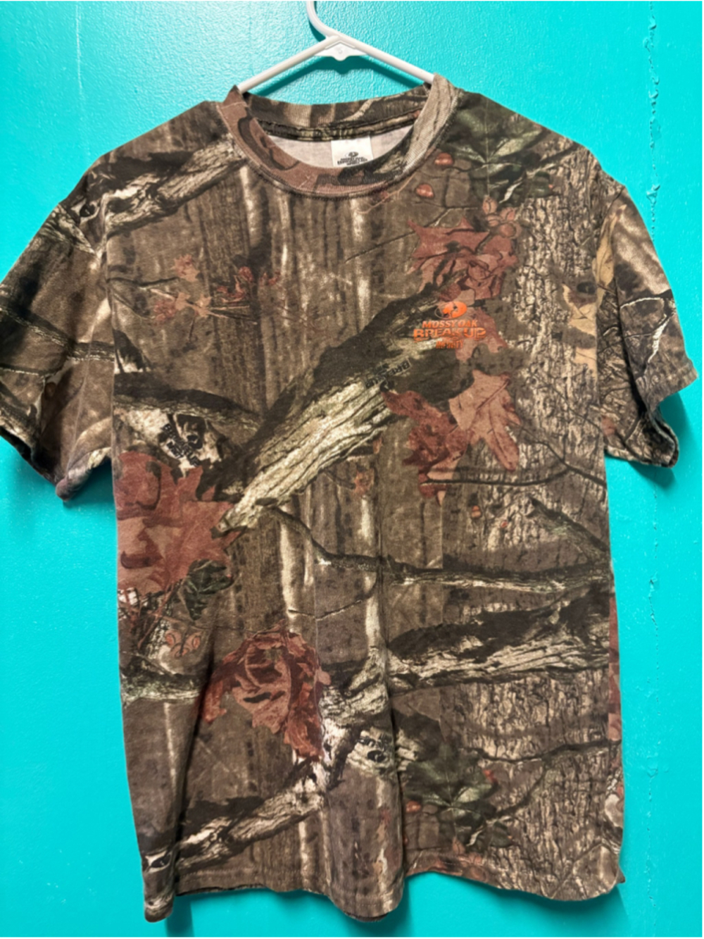Men's Mossy Oak Break-Up Infinity Camo T-Shirt, Size M, Brown/Orange